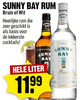 Aanbiedingen Sunny bay rum bruin of wit - Sunny Bay - Geldig van 30/07/2017 tot 05/08/2017 bij Dirk III