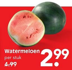 Aanbiedingen Watermeloen - Huismerk - Em-té - Geldig van 30/07/2017 tot 05/08/2017 bij Em-té