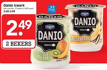 Aanbiedingen Danio kwark - Danone - Geldig van 30/07/2017 tot 05/08/2017 bij Em-té