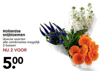 Aanbiedingen Hollandse snijbloemen - Huismerk - Em-té - Geldig van 30/07/2017 tot 05/08/2017 bij Em-té