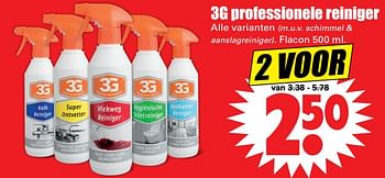 Aanbiedingen 3g professionele reiniger - 3G - Geldig van 30/07/2017 tot 05/08/2017 bij Lekker Doen
