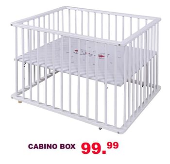 Aanbiedingen Cabino box - Cabino - Geldig van 30/07/2017 tot 20/08/2017 bij Baby & Tiener Megastore