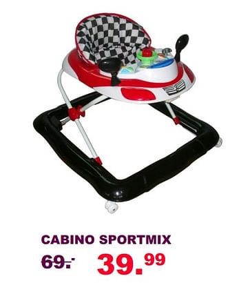 Aanbiedingen Cabino sportmix - Cabino - Geldig van 30/07/2017 tot 20/08/2017 bij Baby & Tiener Megastore
