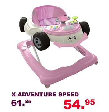 Aanbiedingen X-adventure speed - Xadventure - Geldig van 30/07/2017 tot 20/08/2017 bij Baby & Tiener Megastore