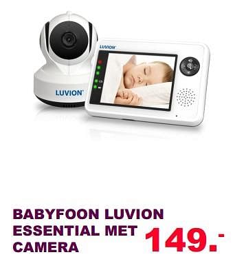 Aanbiedingen Babyfoon luvion essential met camera - Luvion - Geldig van 30/07/2017 tot 20/08/2017 bij Baby & Tiener Megastore