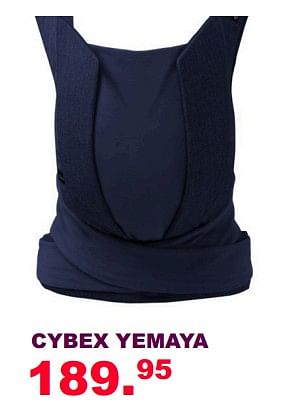 Aanbiedingen Cybex yemaya - Cybex - Geldig van 30/07/2017 tot 20/08/2017 bij Baby & Tiener Megastore