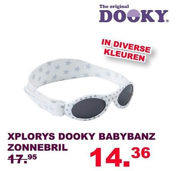 Aanbiedingen Xplorys dooky babybanz zonnebril - Xplorys - Geldig van 30/07/2017 tot 20/08/2017 bij Baby & Tiener Megastore
