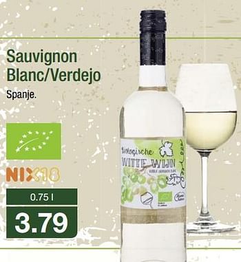 Aanbiedingen Sauvignon blanc-verdejo - Witte wijnen - Geldig van 31/07/2017 tot 05/08/2017 bij Aldi