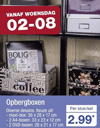 Aanbiedingen Opbergboxen - Huismerk - Aldi - Geldig van 31/07/2017 tot 05/08/2017 bij Aldi