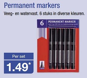 Aanbiedingen Permanent markers - Huismerk - Aldi - Geldig van 31/07/2017 tot 05/08/2017 bij Aldi