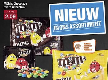 Aanbiedingen M+m`s chocolade mini`s uitdeelzak - M&amp;M', s - Geldig van 31/07/2017 tot 05/08/2017 bij Aldi