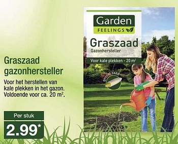 Aanbiedingen Graszaad gazonhersteller - Garden Feelings - Geldig van 31/07/2017 tot 05/08/2017 bij Aldi