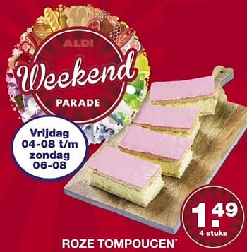 Aanbiedingen Roze tompoucen - Huismerk - Aldi - Geldig van 31/07/2017 tot 05/08/2017 bij Aldi