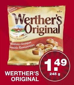 Aanbiedingen Werther`s original - Werther's Original - Geldig van 31/07/2017 tot 05/08/2017 bij Aldi