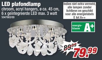 Aanbiedingen Led plafondlamp - Huismerk - Poco - Geldig van 31/07/2017 tot 06/08/2017 bij Poco