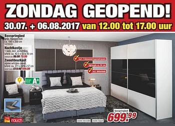 Aanbiedingen Boxspringbed - Rauch - Geldig van 31/07/2017 tot 06/08/2017 bij Poco