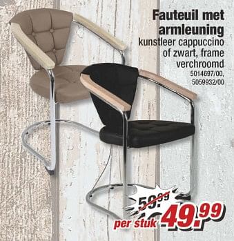 Aanbiedingen Fauteuil met armleuning - Huismerk - Poco - Geldig van 31/07/2017 tot 06/08/2017 bij Poco