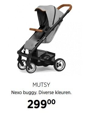 Aanbiedingen Mutsy nexo buggy - Mutsy - Geldig van 28/07/2017 tot 28/08/2017 bij Babypark
