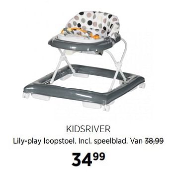 Aanbiedingen Kidsriver lily-play loopstoel - Kidsriver - Geldig van 28/07/2017 tot 28/08/2017 bij Babypark