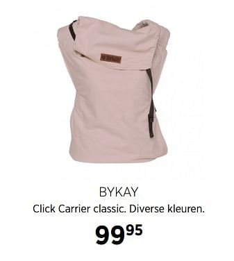 Aanbiedingen Bykay click carrier classic - Bykay - Geldig van 28/07/2017 tot 28/08/2017 bij Babypark