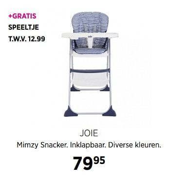Aanbiedingen Joie mimzy snacker. inklapbaar - Joie - Geldig van 28/07/2017 tot 28/08/2017 bij Babypark