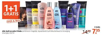 Aanbiedingen Guhl kleurbehoud & verzorging shampoo - Guhl - Geldig van 31/07/2017 tot 13/08/2017 bij Etos
