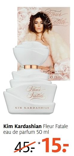Aanbiedingen Kim kardashian fleur fatale eau de parfum - Kim Kardashian - Geldig van 31/07/2017 tot 13/08/2017 bij Etos
