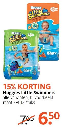 Aanbiedingen Huggies little swimmers - Huggies - Geldig van 31/07/2017 tot 13/08/2017 bij Etos