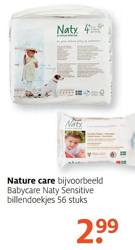 Aanbiedingen Nature care - Naty - Geldig van 31/07/2017 tot 13/08/2017 bij Etos