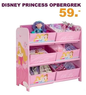 Aanbiedingen Disney princess opbergrek - Disney Princess - Geldig van 30/07/2017 tot 10/09/2017 bij Baby & Tiener Megastore