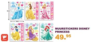 Aanbiedingen Muurstickers disney princess - Disney Princess - Geldig van 30/07/2017 tot 10/09/2017 bij Baby & Tiener Megastore