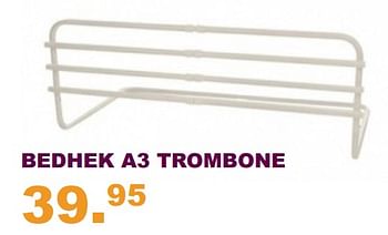Aanbiedingen Bedhek a3 trombone - Huismerk - Baby &amp; Tiener Megastore - Geldig van 30/07/2017 tot 10/09/2017 bij Baby & Tiener Megastore