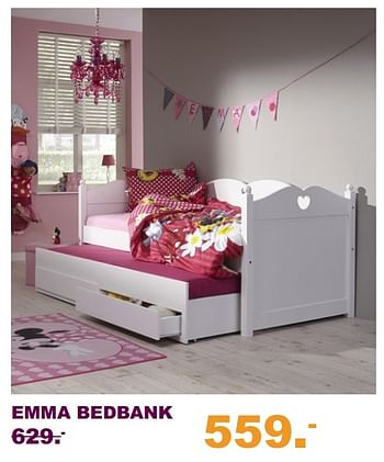 Aanbiedingen Emma bedbank - Huismerk - Baby &amp; Tiener Megastore - Geldig van 30/07/2017 tot 10/09/2017 bij Baby & Tiener Megastore