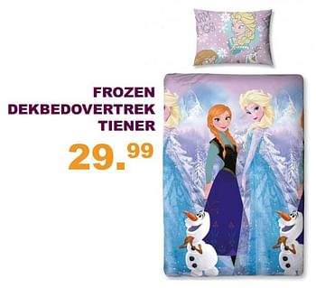 Aanbiedingen Frozen dekbedovertrek tiener - Disney  Frozen - Geldig van 30/07/2017 tot 10/09/2017 bij Baby & Tiener Megastore