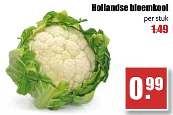 Aanbiedingen Hollandse bloemkool - Huismerk - MCD Supermarkten - Geldig van 31/07/2017 tot 05/08/2017 bij MCD Supermarkten