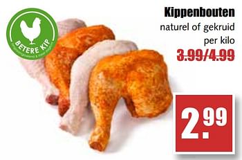 Aanbiedingen Kippenbouten naturel of gekruid - Huismerk - MCD Supermarkten - Geldig van 31/07/2017 tot 05/08/2017 bij MCD Supermarkten