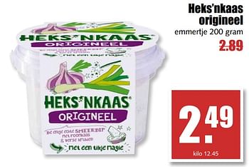 Aanbiedingen Heks`nkaas origineel - Heks'n Kaas - Geldig van 31/07/2017 tot 05/08/2017 bij MCD Supermarkten