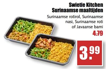 Aanbiedingen Swietie kitchen surinaamse maaltijden - Swietie Kitchen - Geldig van 31/07/2017 tot 05/08/2017 bij MCD Supermarkten