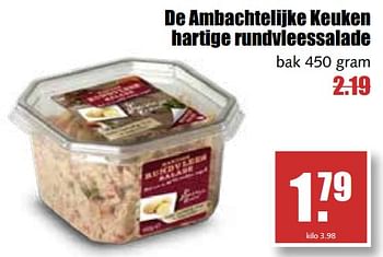 Aanbiedingen De ambachtelijke keuken hartige rundvleessalade - De Ambachtelijke  Keuken - Geldig van 31/07/2017 tot 05/08/2017 bij MCD Supermarkten