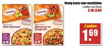 Aanbiedingen Honig basis voor maaltijden - Honig - Geldig van 31/07/2017 tot 05/08/2017 bij MCD Supermarkten