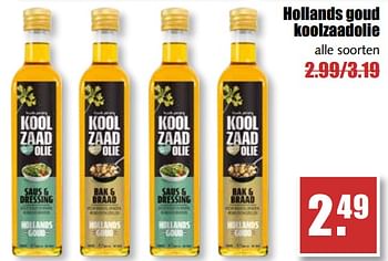 Aanbiedingen Hollands goud koolzaadolie - Hollands Goud  - Geldig van 31/07/2017 tot 05/08/2017 bij MCD Supermarkten
