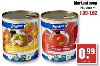 Aanbiedingen Markant soep - Markant - Geldig van 31/07/2017 tot 05/08/2017 bij MCD Supermarkten