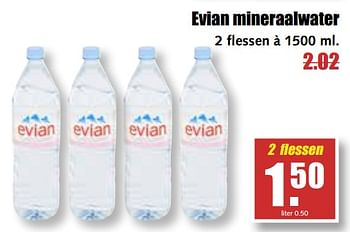 Aanbiedingen Evian mineraalwater - Evian - Geldig van 31/07/2017 tot 05/08/2017 bij MCD Supermarkten