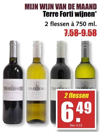 Aanbiedingen Terre forti wijnen - Witte wijnen - Geldig van 31/07/2017 tot 05/08/2017 bij MCD Supermarkten