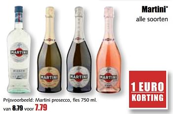 Aanbiedingen Martini prosecco - Martini - Geldig van 31/07/2017 tot 05/08/2017 bij MCD Supermarkten