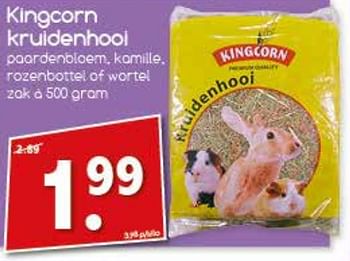 Aanbiedingen Kingcorn kruidenhooi - Kingcorn - Geldig van 31/07/2017 tot 06/08/2017 bij Agrimarkt
