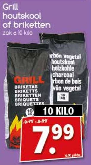 Aanbiedingen Grill houtskool of briketten - Huismerk - Agrimarkt - Geldig van 31/07/2017 tot 06/08/2017 bij Agrimarkt