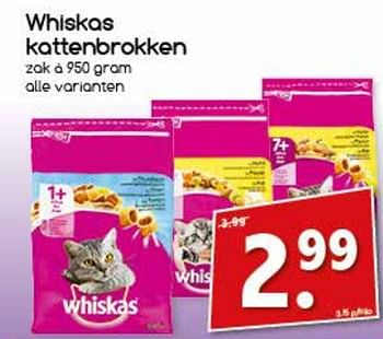Aanbiedingen Whiskas kattenbrokken - Whiskas - Geldig van 31/07/2017 tot 06/08/2017 bij Agrimarkt