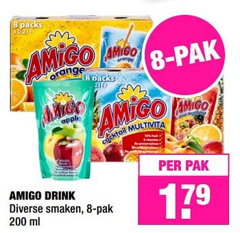 Aanbiedingen Amigo drink - Amigo - Geldig van 31/07/2017 tot 12/08/2017 bij Big Bazar