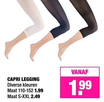 Aanbiedingen Capri legging - Capri - Geldig van 31/07/2017 tot 12/08/2017 bij Big Bazar
